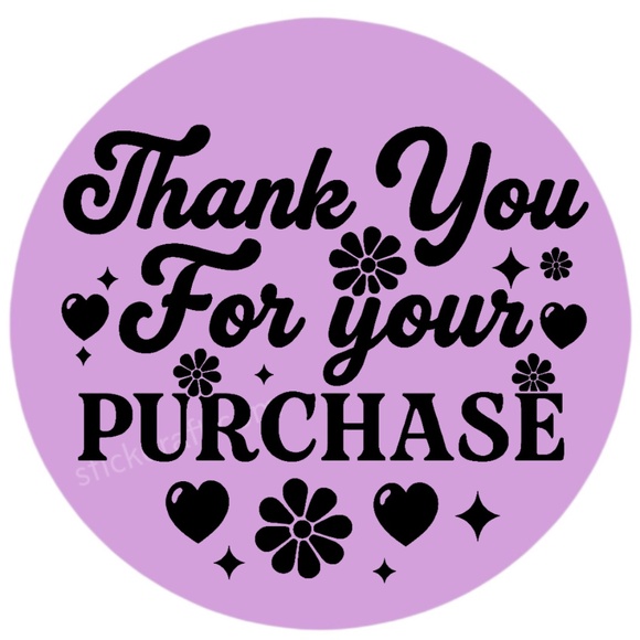Thank You for Your Purchase Stickers – 2" Round Labels for Packaging – 100 PCS - Picture 13 of 15